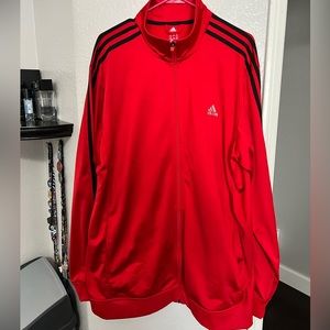 Red Men’s Adidas Track Jacket. Size XL-T Never worn, like new!